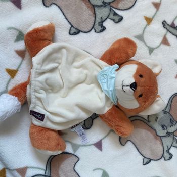 Doudou renard marionnette plat kaloo