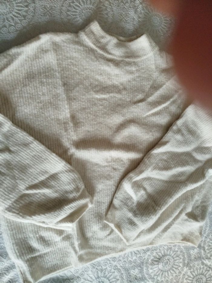 Pull blanc - photo numéro 2