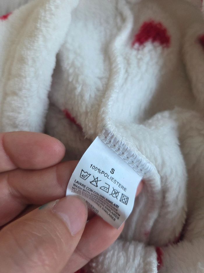 Pyjama chaud vovo à coeurs rouges - taille s - photo numéro 9