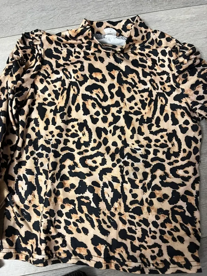 Ensemble fille 3 pièces H&M et SHEIN noir et Camel - photo numéro 6