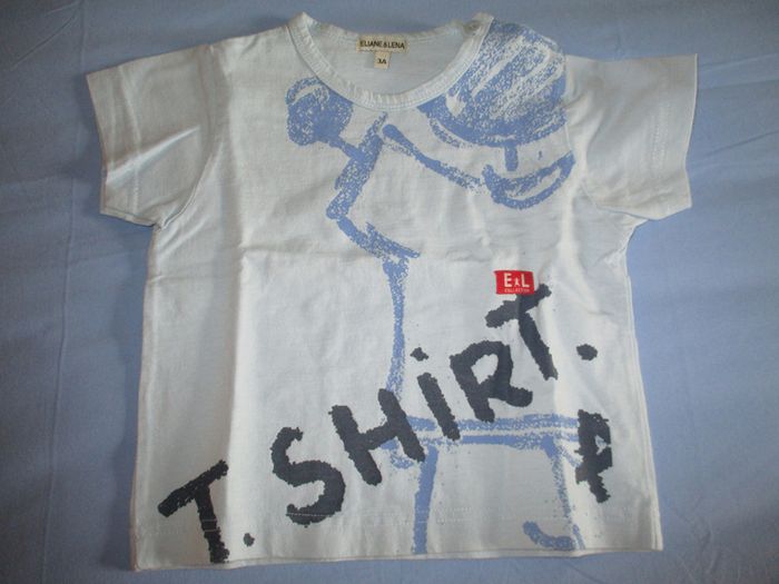 tee shirt garçon Eliane et Léna  3 ans