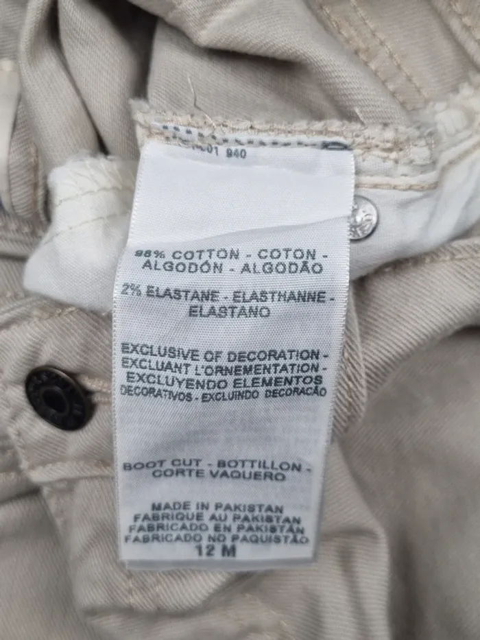 Jeans Levi’s Signature crème bootcut – Taille 42 Femme (mesures en photos) - photo numéro 11