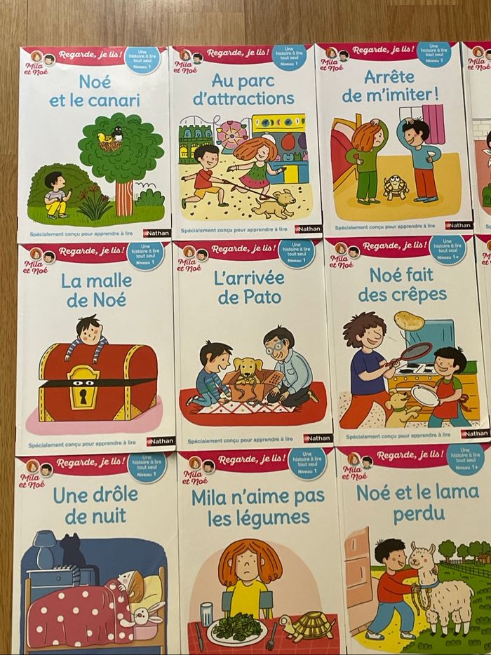 Lot 19 livres apprentissage lecture Regarde je lis avec Mila et Noé CP niveau 1 - photo numéro 2