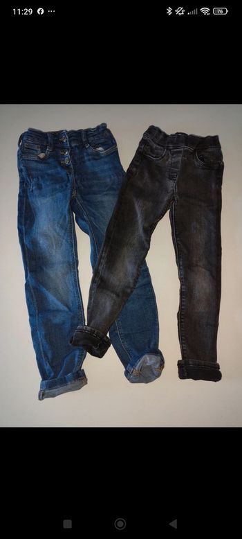 Lot de 2 jean fille 6 ans