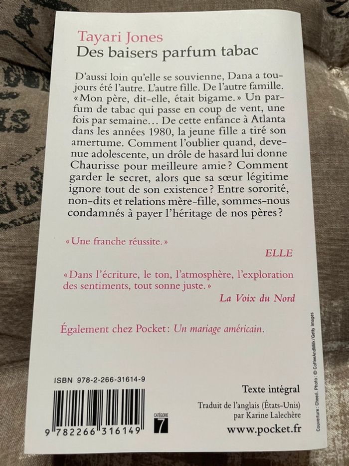 Des baisers parfum tabac / Tayari Jones - photo numéro 2