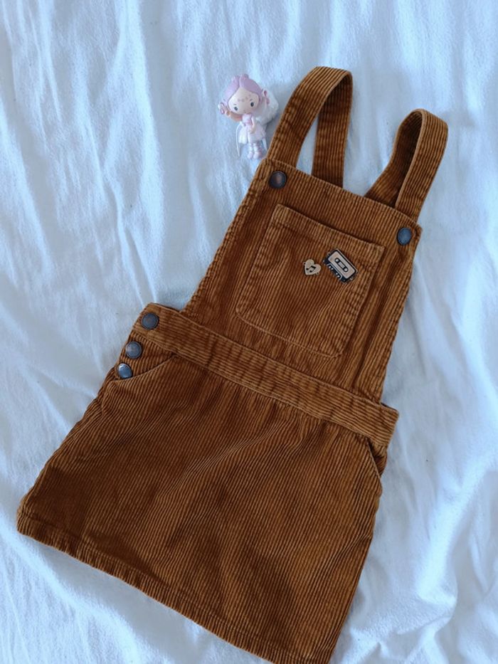 Robe salopette en velours