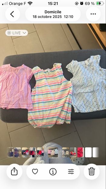 Robes filles  12 mois