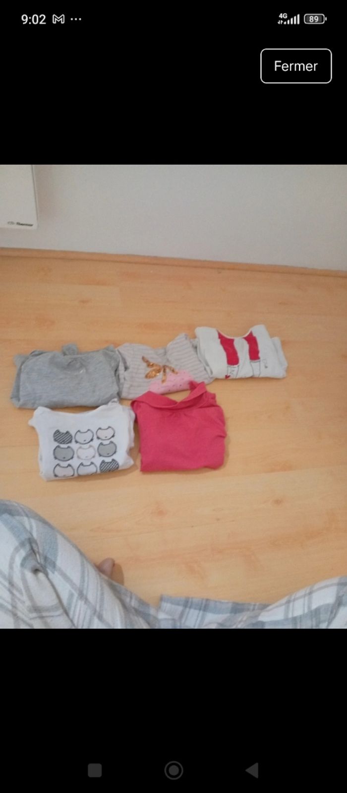 Lot de 5 tee shirt manche longues