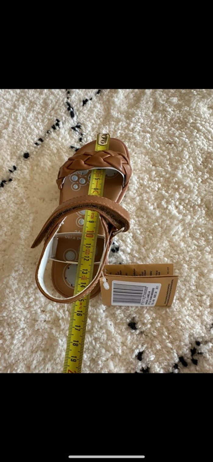 Paire de sandales Chicco taille 24 coloris marron - photo numéro 7