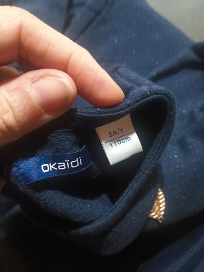 Robe de fête anniversaire mariage Noël manches longues Fille 5 ans tulle Okaïdi - photo numéro 2