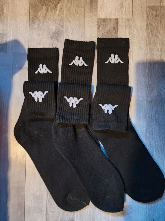 Lot 3 paires de chaussettes kappa noires - photo numéro 4