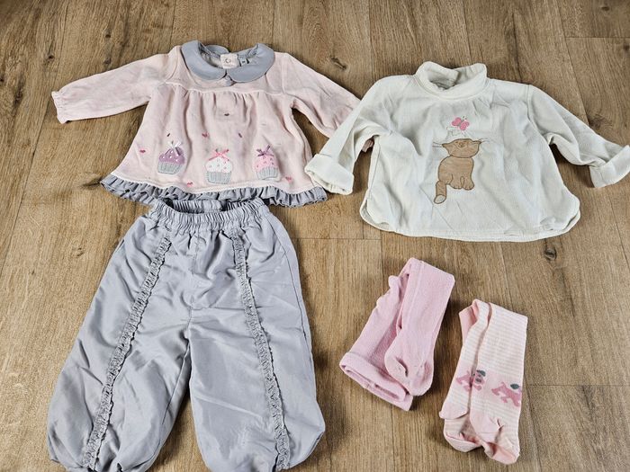 Lot 16 pièces vêtements bébé fille 9 mois mi saison printemps automne - photo numéro 6