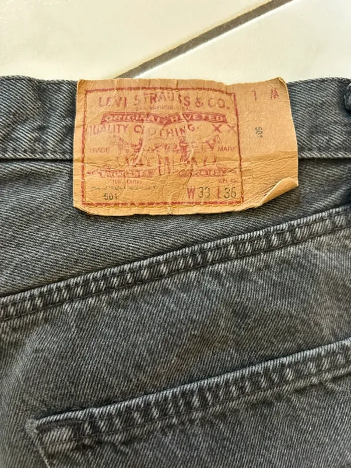 Jean noir Levi’s 501 homme w33 L36 Tbe - photo numéro 4