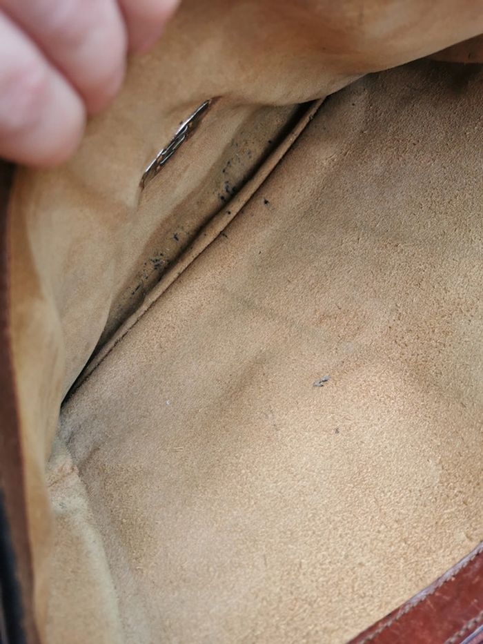 Serviette vintage en cuir Arthur & Aston - photo numéro 2