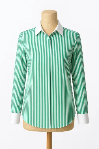 Chemise Capsule verte blanche femme Taille M Neuf