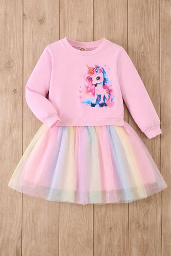 Robe licorne manche longue 