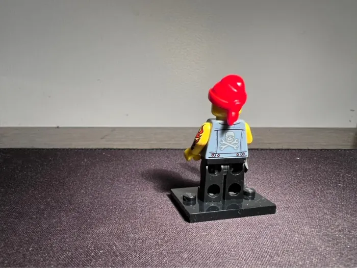 Lego figurine minifigure série 10 mécanicien moto - photo numéro 2