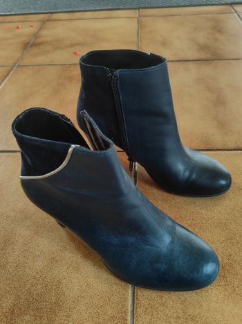 Bottines bleu nuit, presque neuves