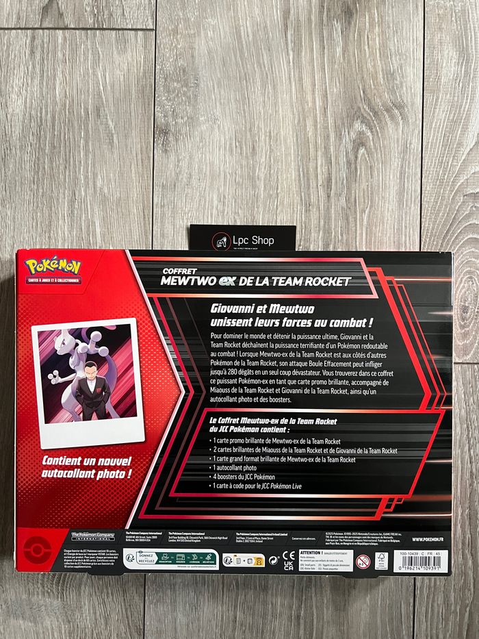 POKÉMON COFFRET - MEWTWO EX DE LA TEAM ROCKET - EV10 - NEUF & SCELLE - FR - photo numéro 2