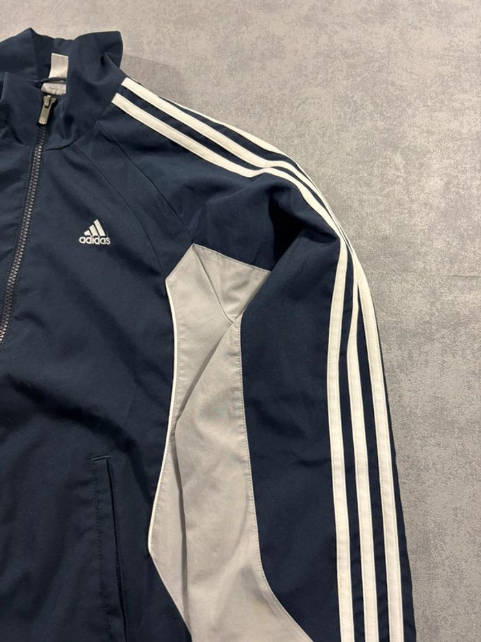 Ensemble de survêtement Adidas Vintage Brodé Bleu marine et gris Taille XS - photo numéro 5