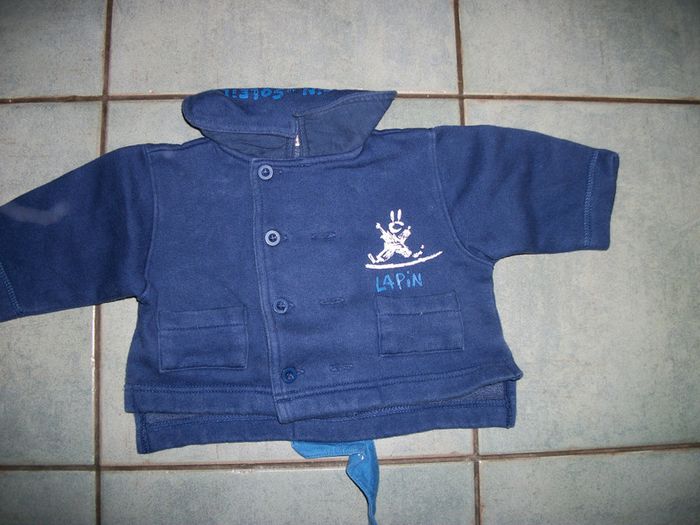 gilet garçon lapinou 6 mois eliane et lena