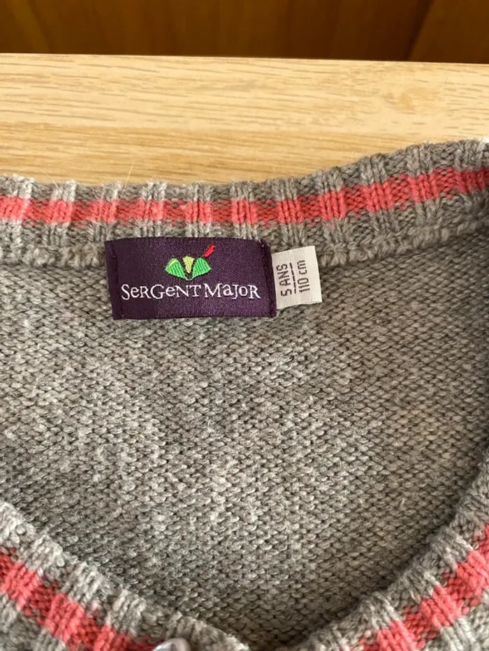 Gilets sergent major dpam 6 ans fille violet rose gris - photo numéro 10