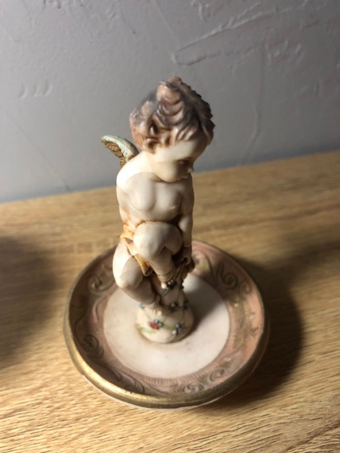 2 figurines Angelots  Fontanini  logo et numéroté - photo numéro 3