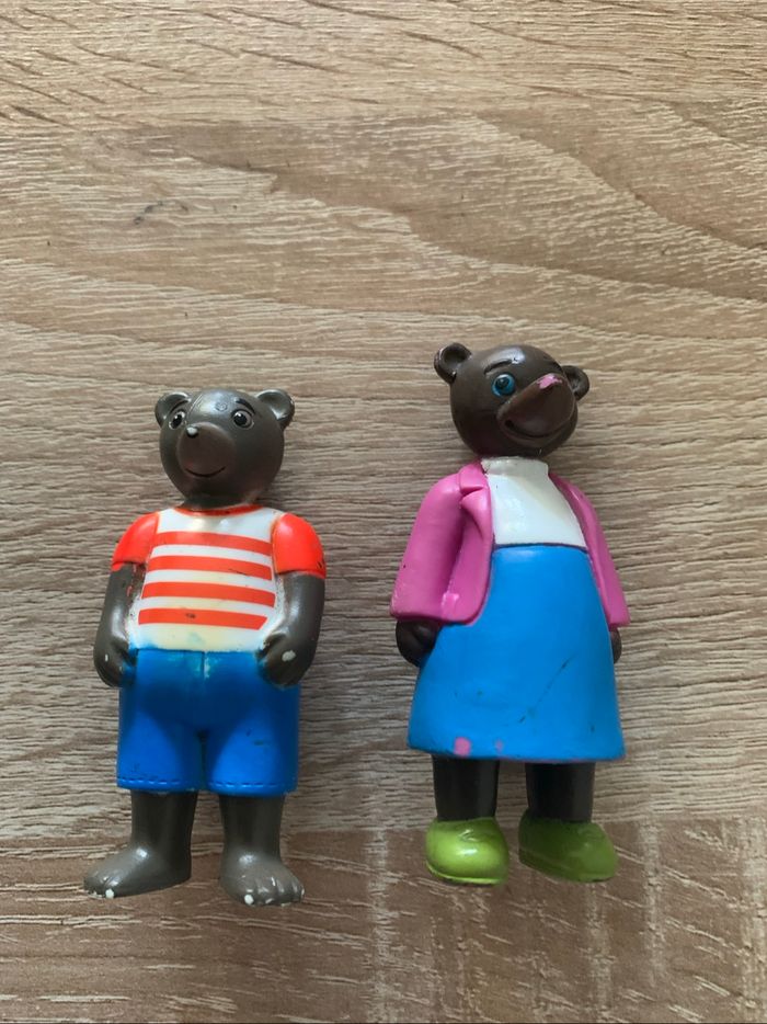 5 figurines petit ours brun - photo numéro 2