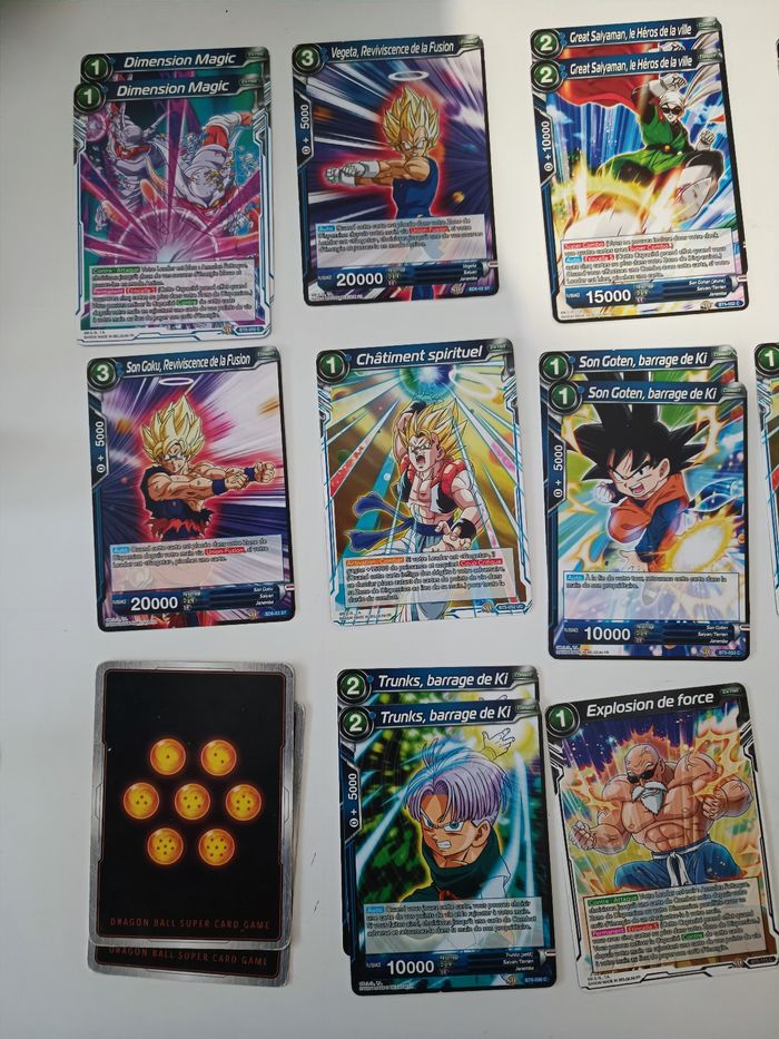 Lots cartes Dragon Ball Super - photo numéro 2