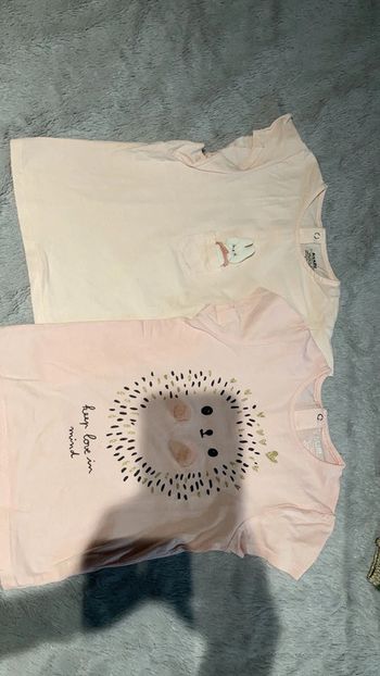 Lots de deux T-shirts fille