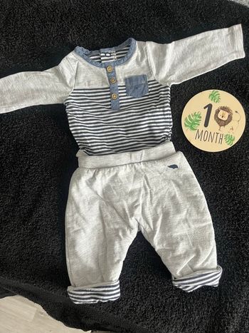 Ensemble bébé marin 1 mois