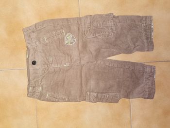 Pantalon velours marron clair 9mois