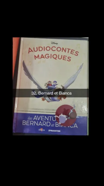 No32 audioconte Magique disney deagostini livre+figurine audio conte compte