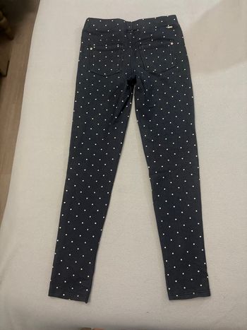 Legging Okaïdi bleu à pois