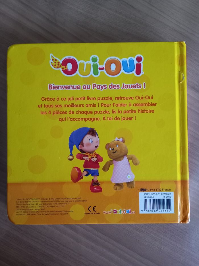 Livre puzzle Oui Oui - photo numéro 3