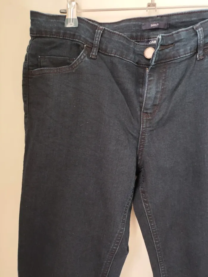 Jean bleu brut femme T42 skinny fit kiabi - photo numéro 3