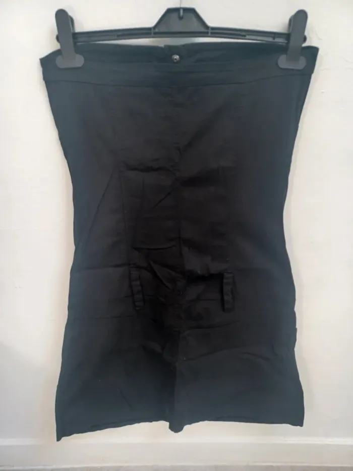 Mini robe bustier avec poches noir femme - photo numéro 2