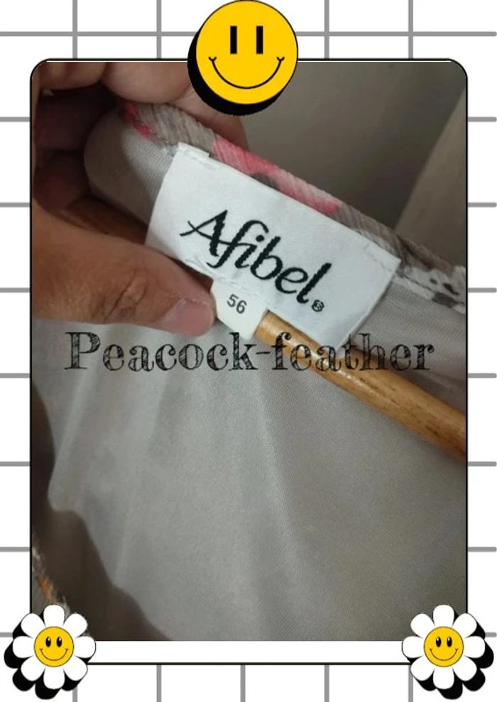 Robe beige fleurie afibel 56 neuve - photo numéro 6