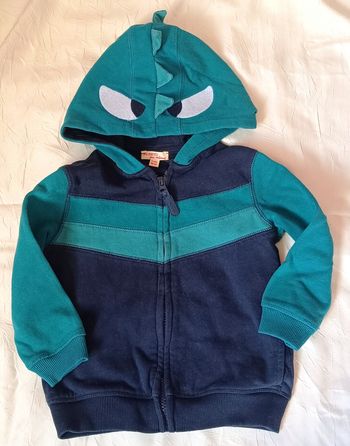 Sweat zippé capuche garçon dpam 3 ans 