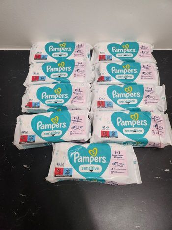 Lingettes pampers sensitive 