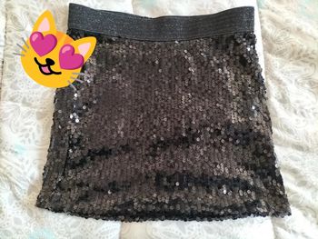 Jupe noir sequins caprice de fille 16 ans
