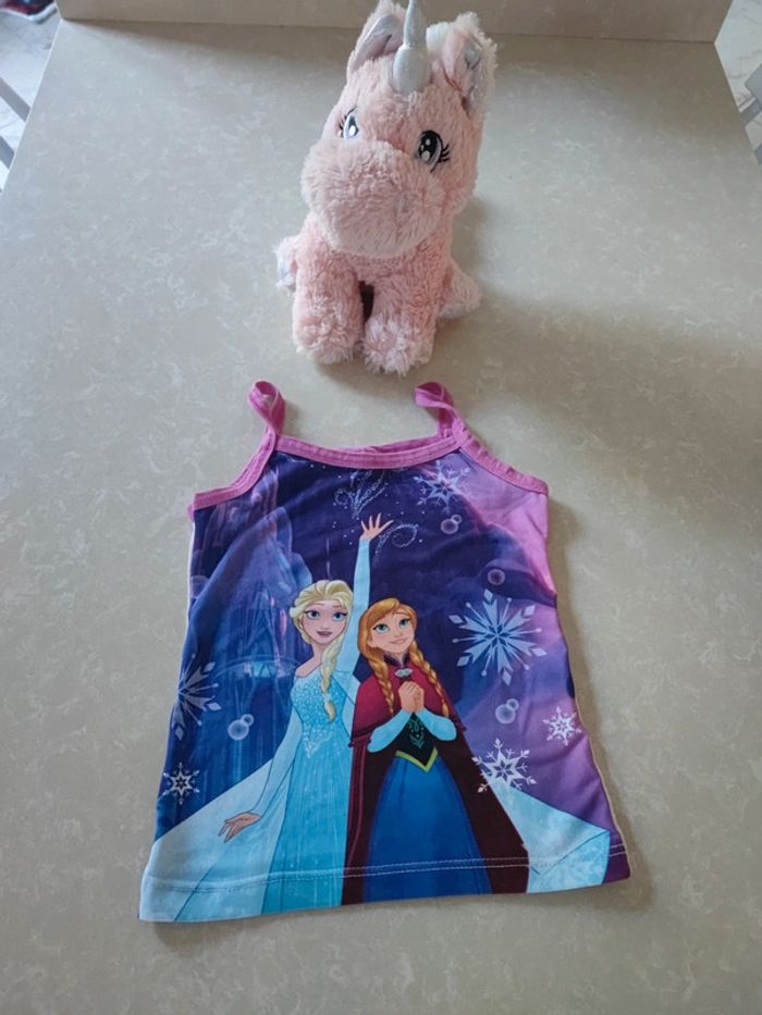 🌸débardeur reine des neiges 2/3ans