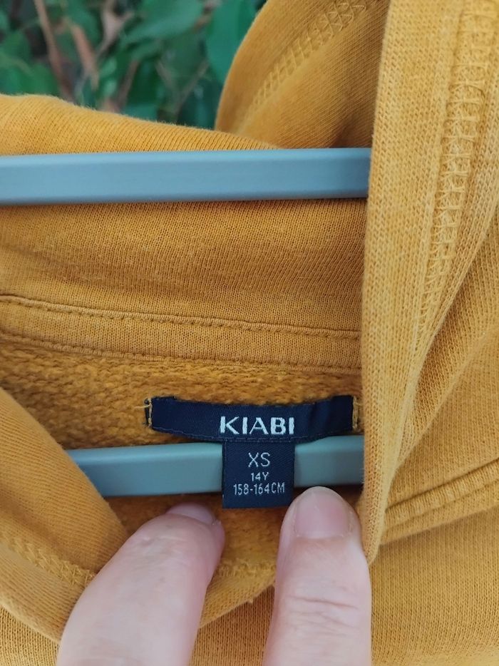 Sweat à capuche jaune 14 ans - photo numéro 5