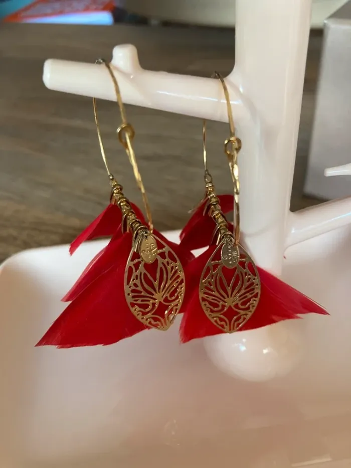 Gas Bijoux boucles d’oreilles créoles Marly dorées - photo numéro 2