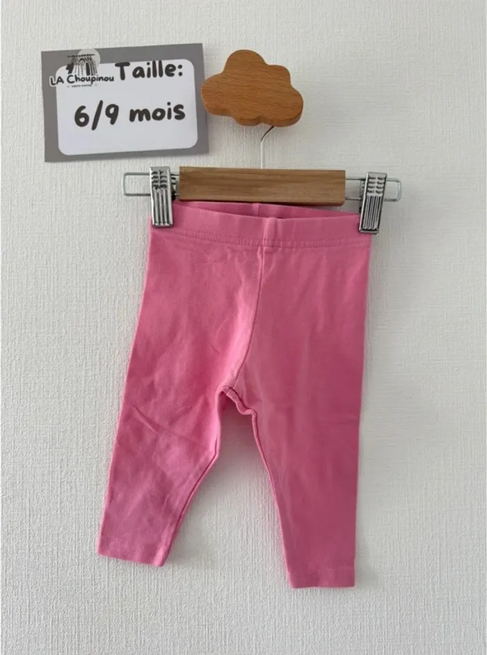 Legging rose - taille 6/9 mois 🌸