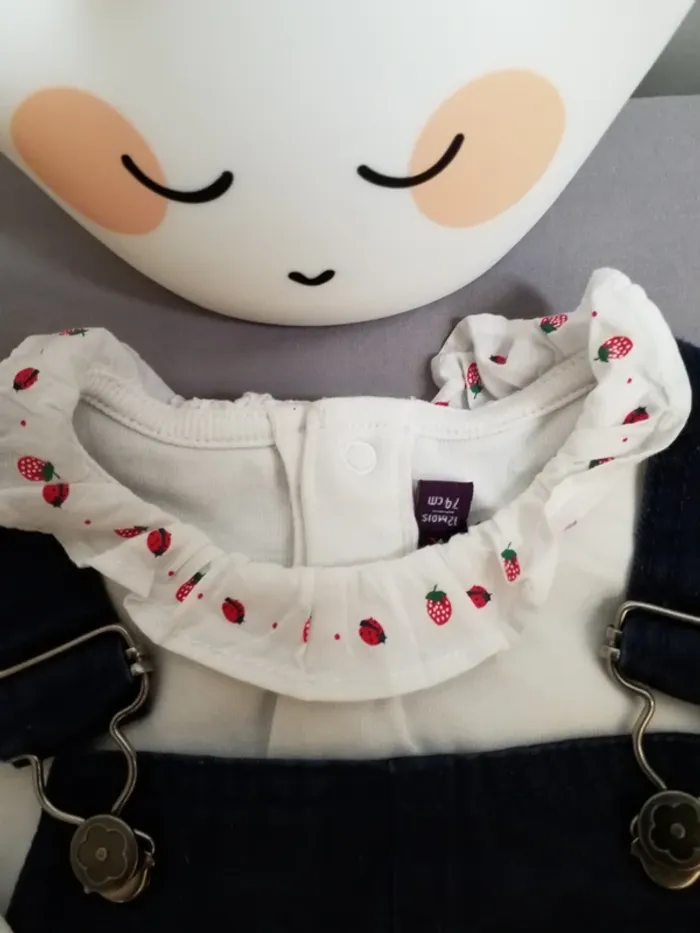 Robe salopette et body sergent major 12 mois - photo numéro 3
