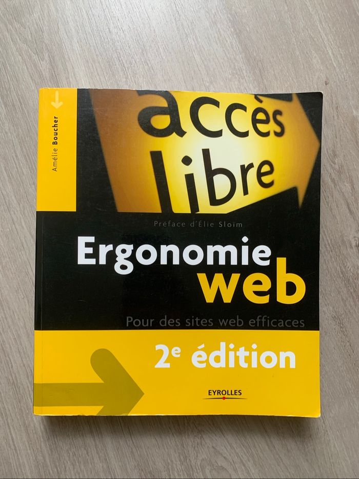 Ergonomie Web d’Amelie Boucher éditions Eyrolles
