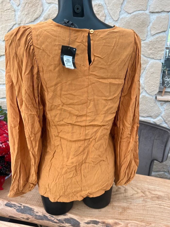 Blouse tunique femme jaune moutarde manches bouffantes taille M 38 neuf étiqueté Primark - photo numéro 3
