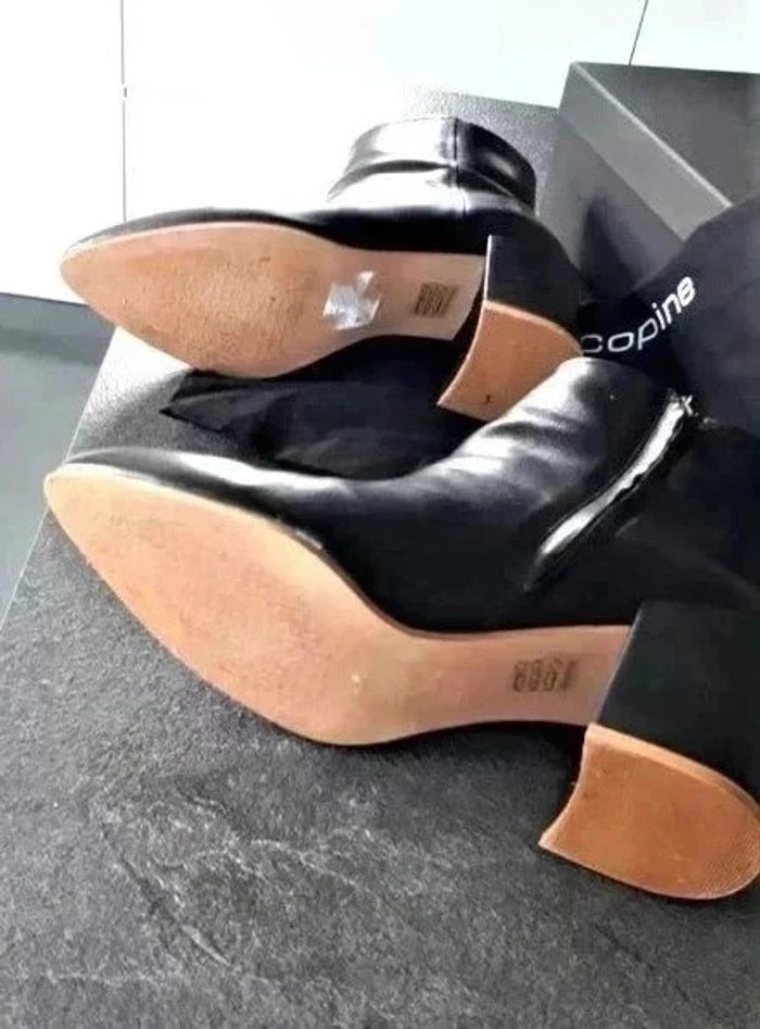 100 € Herault Cop copine bottines en cuir taille 40 - photo numéro 5