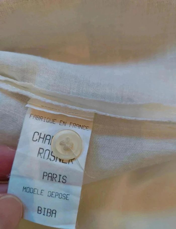 10 € Chemise ramie uni taille 3 vintage - photo numéro 7